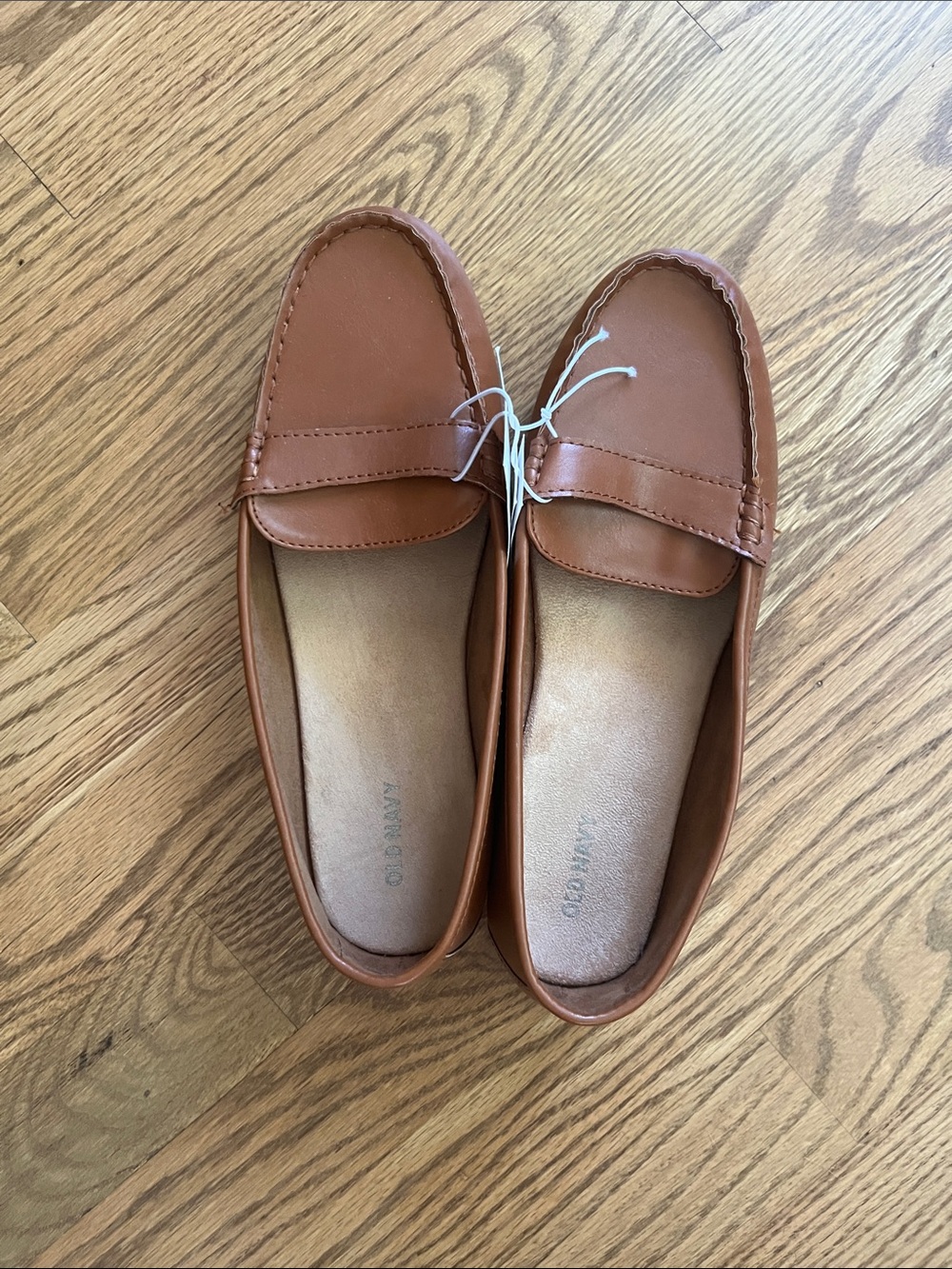 Old Navy Tan/Brown Penny Loafers with Cushioned Insoles